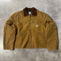 Y2K Carhartt Ply Gem Blanket Lined Corduroy Collar Workwear Jacket XL