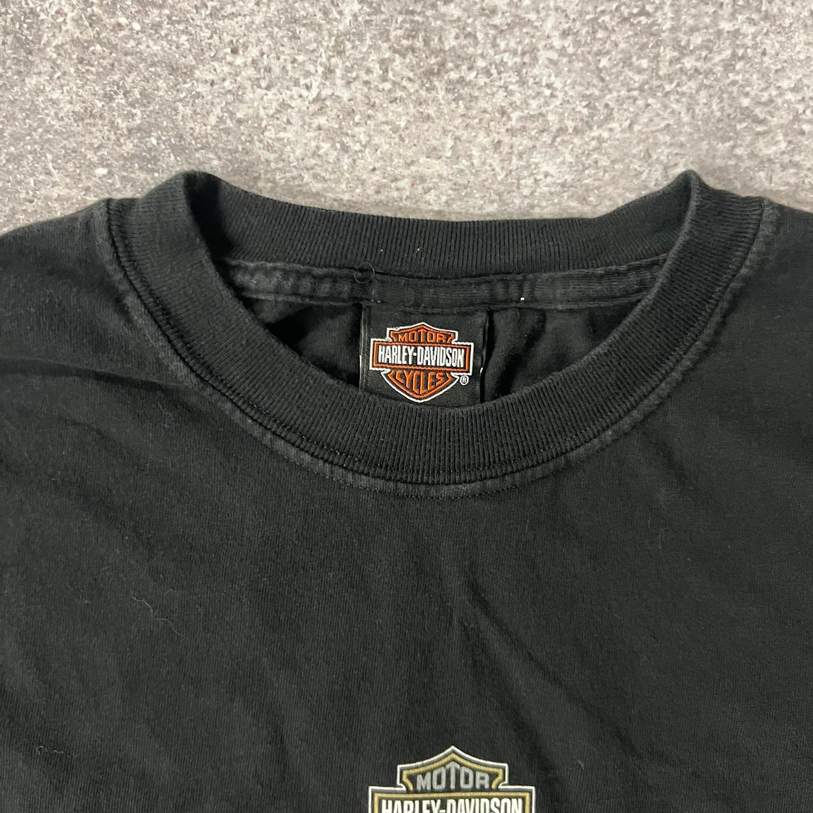 Y2K Harley Davidson Lynchburg, Tennessee Back Graphic Tee XL