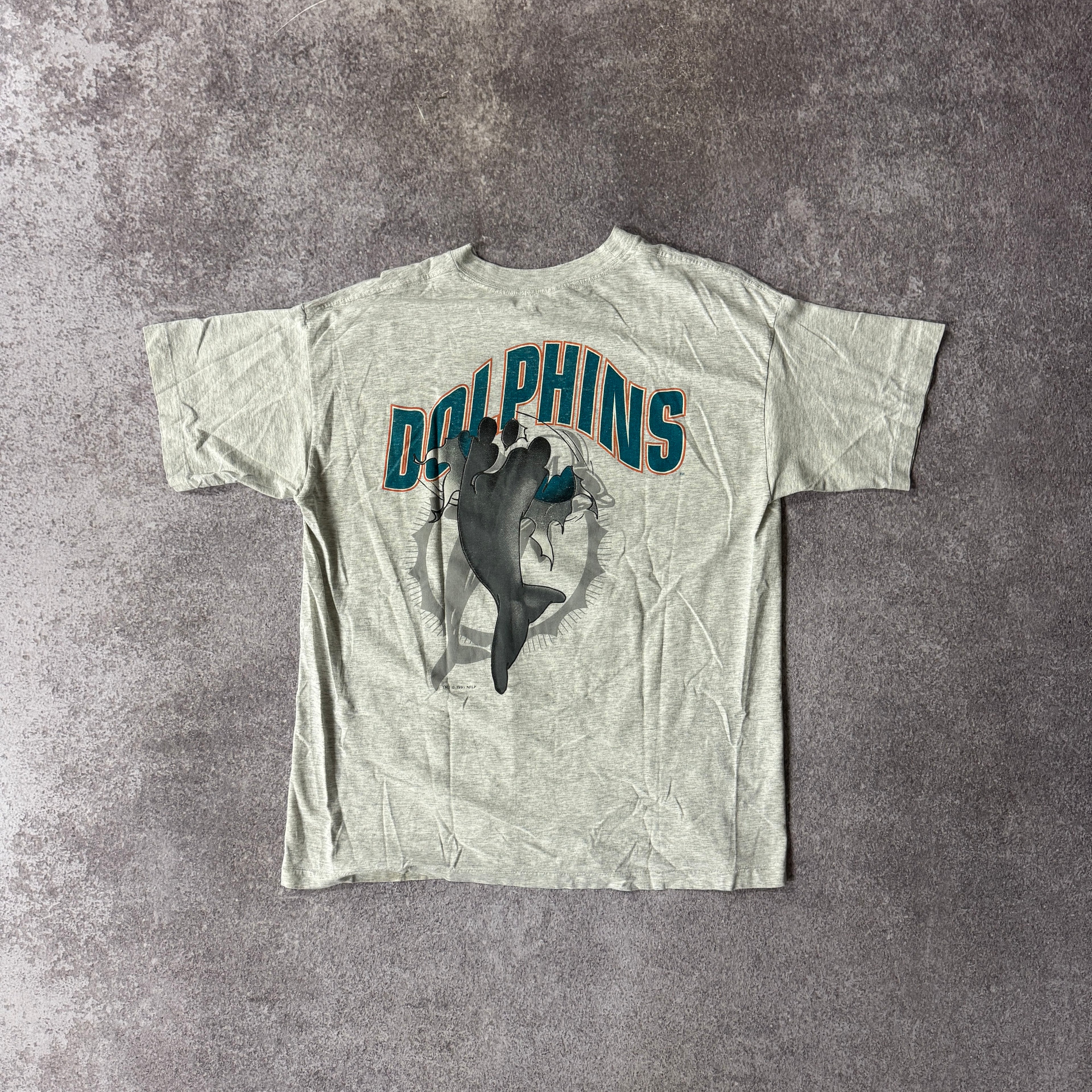 90s Miami Dolphins League Leader Single Stitch Tee L