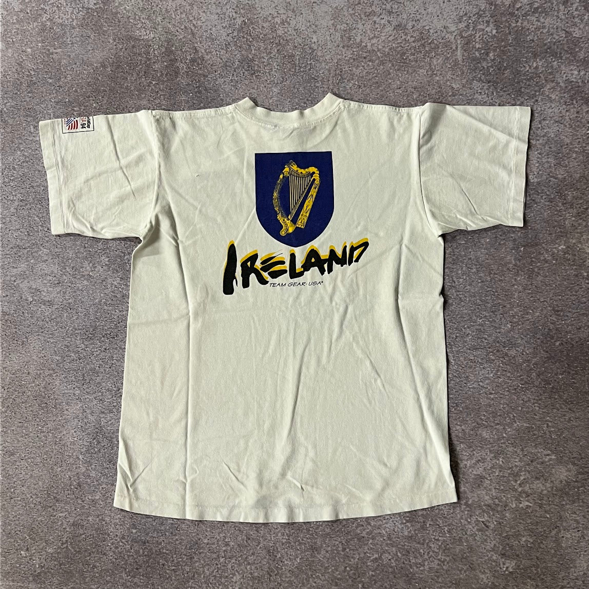 90s Ireland, World Cup Team Gear Back Graphic Tee M