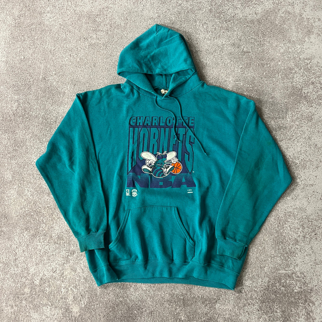 90s Charlotte Hornets Artex Sportswear Big Logo Hoodie XL