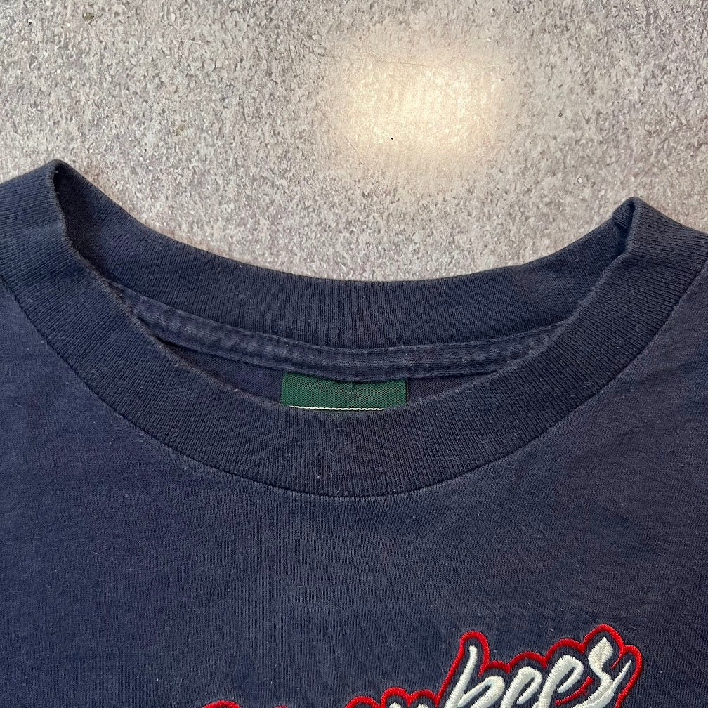 90s New York Yankees MLB Home Team Advantage Embroidered Big Logo Tee L
