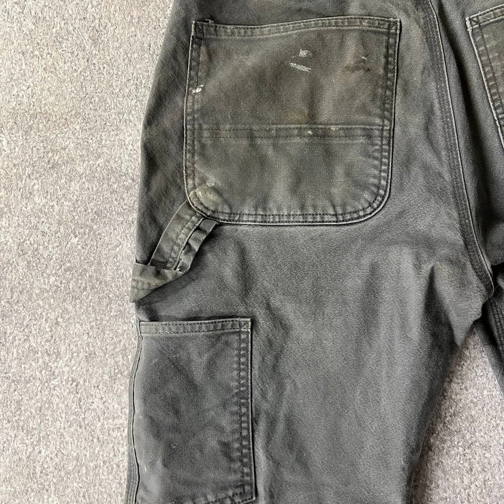 Modern Carhartt Workwear Faded Distressed Gray Pants 32x30