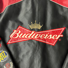Y2K Dale Jr NASCAR Chase Authentics Embroidered Leather Leather Jacket XL