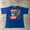 90s New York Rangers Logo 7 Big Logo Single Stitch Tee XL