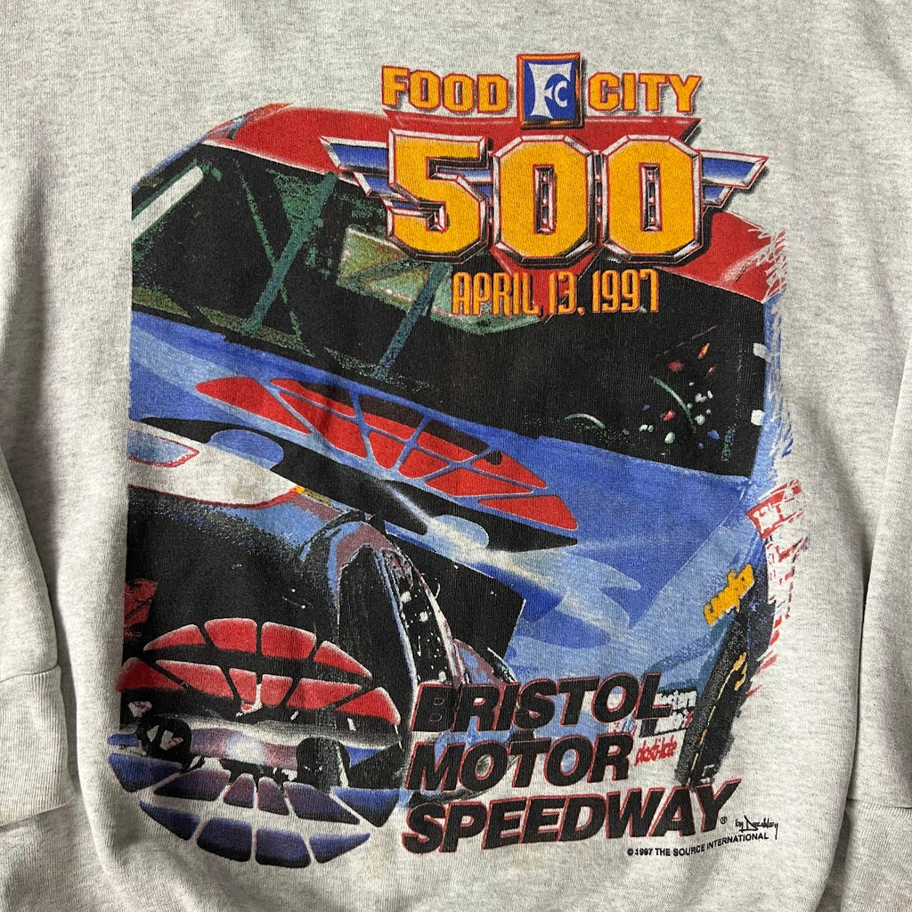 1997 Food City 500 Bristol Motor Speedway NASCAR Crewneck Sweatshirt L