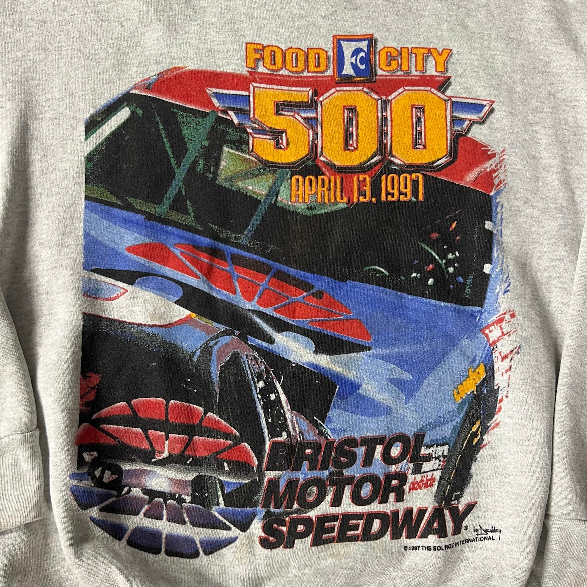 1997 Food City 500 Bristol Motor Speedway NASCAR Crewneck Sweatshirt L