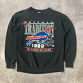 90s Buffalo Bills NFL Tee Jays Big Logo Sun Faded Vintage Crewneck M