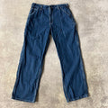 2010s Carhartt Workwear Vintage Blue Pants 34x30