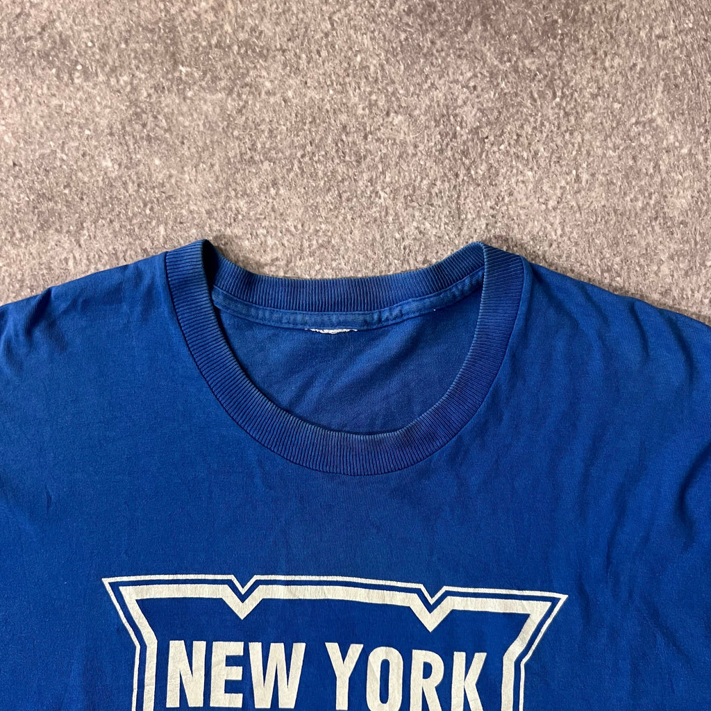 90s New York Rangers Big Logo Single Stitch Tee XL