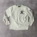 2010s Harley Davidson White Back Graphic Long Sleeve Tee L