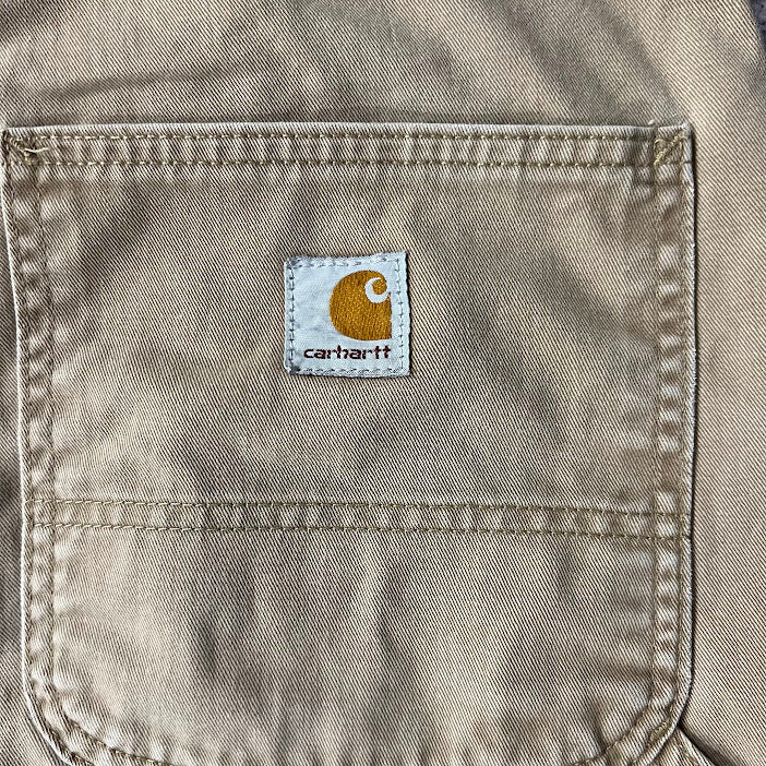 2010s Carhartt Workwear Faded Relaxed Tan Vintage Pants 34x30