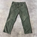 2010s Carhartt Workwear Faded Loose Green Vintage Pants 36x32