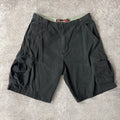 Y2K PLUGG Cargo Shorts Black Oversized 36W x 11L