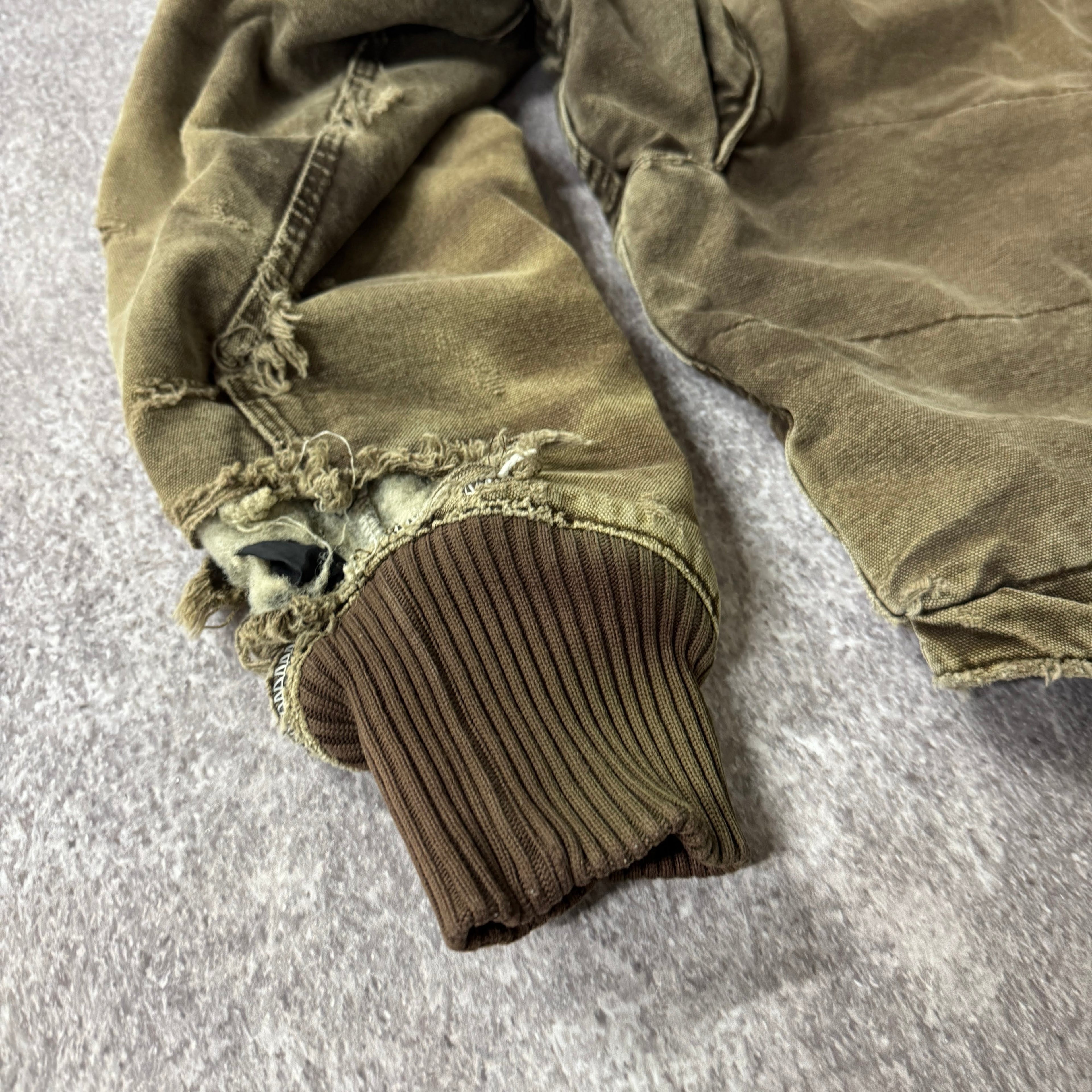 2010s Carhartt Brown Heavyweight Hooded Jacket L