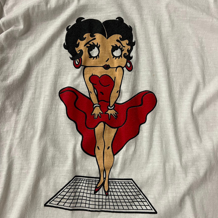 90s Betty Boop Minimal Single Stitch Vintage Graphic Tee L