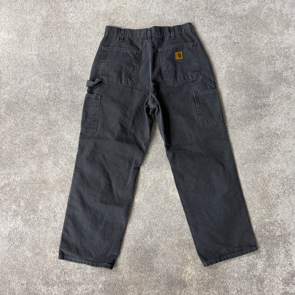 2010s Carhartt Carpenter Blue Workwear Pants 33W x 30L