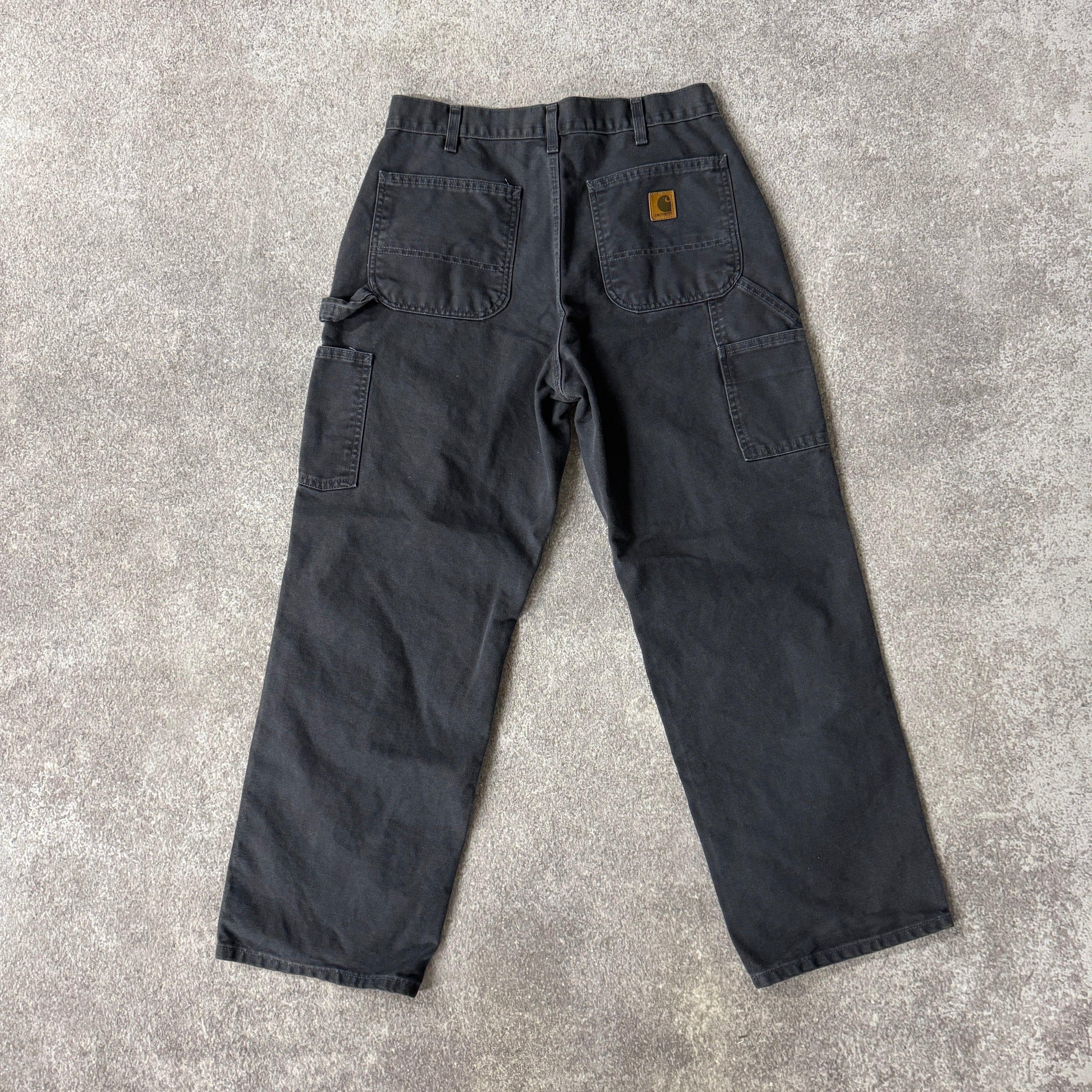 2010s Carhartt Carpenter Blue Workwear Pants 33W x 30L