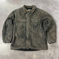 Y2K Carhartt Sun Faded Workwear Outdoor Vintage Brown Jacket L
