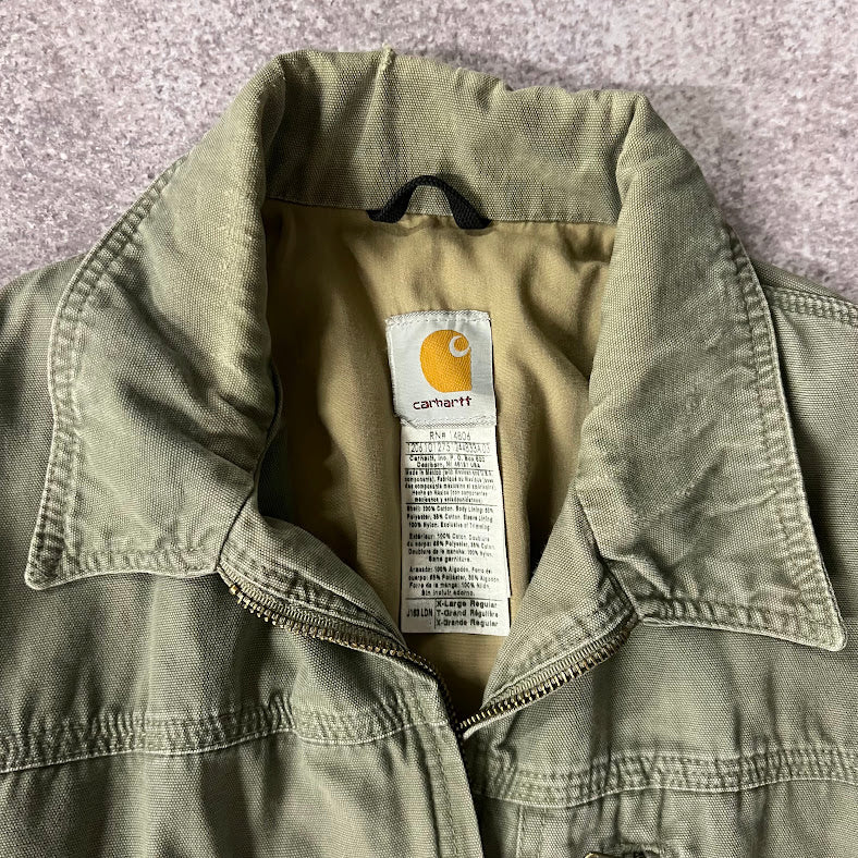 Y2K Carhartt J163 Wylie Workwear Jacket Heavyweight Faded XL