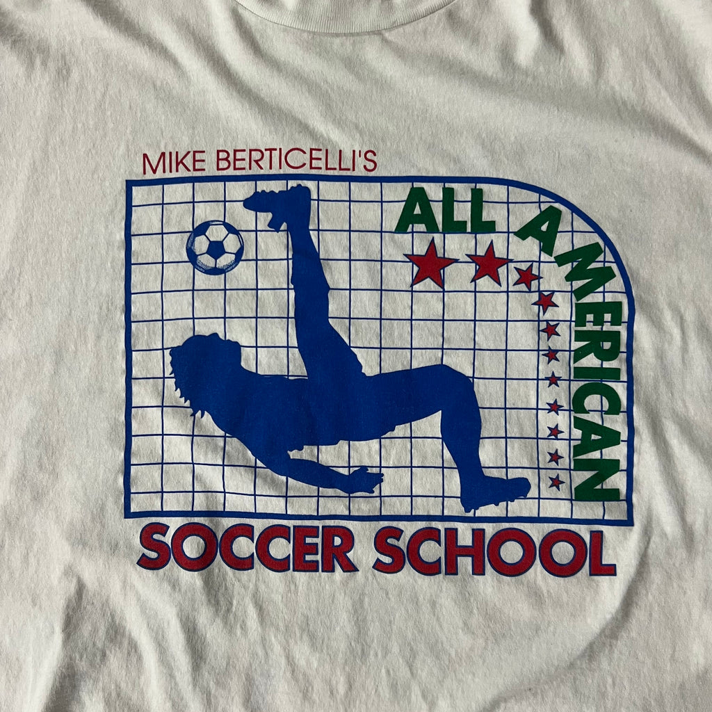 90s Soccer Mike Berticelli's All American Soccer School Reebok All Over Print Tee XL