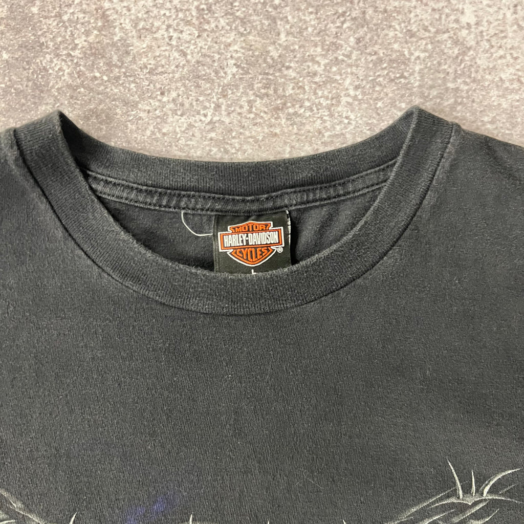 2010s Harley Davidson Barre, Vermont Worn In Tee L