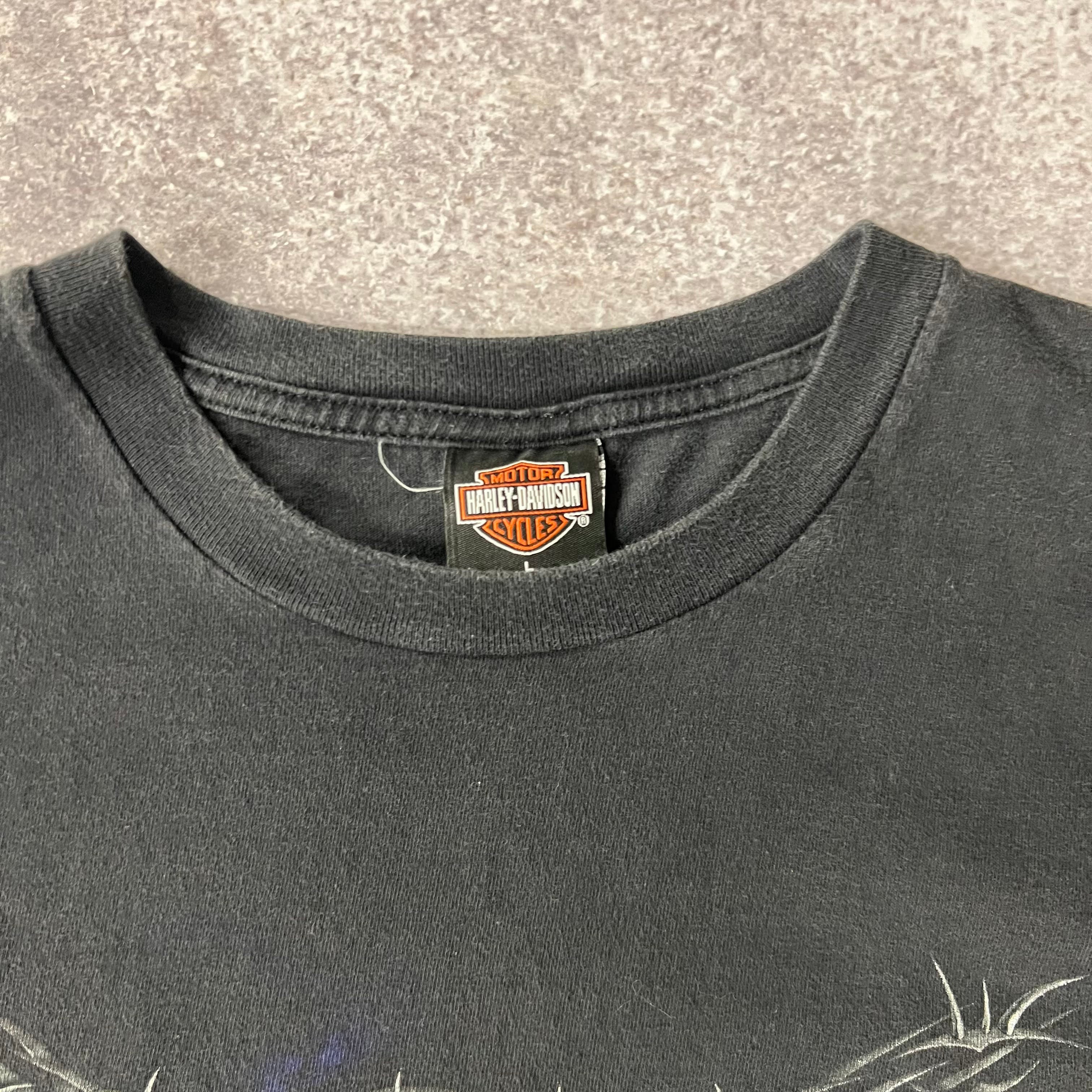 2010s Harley Davidson Barre, Vermont Worn In Tee L