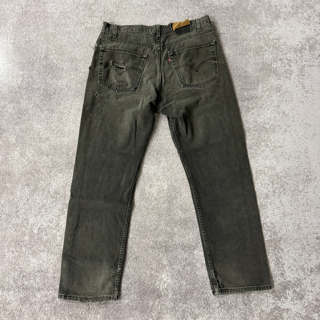 80s Levi's Black Distressed Jeans 38W x 32L