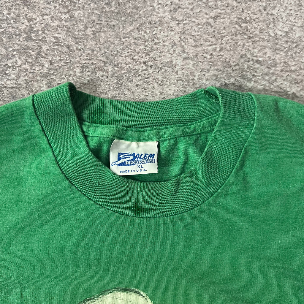 90s Boston Celtics Salem Sportswear Back Graphic Single Stitch Tee XL