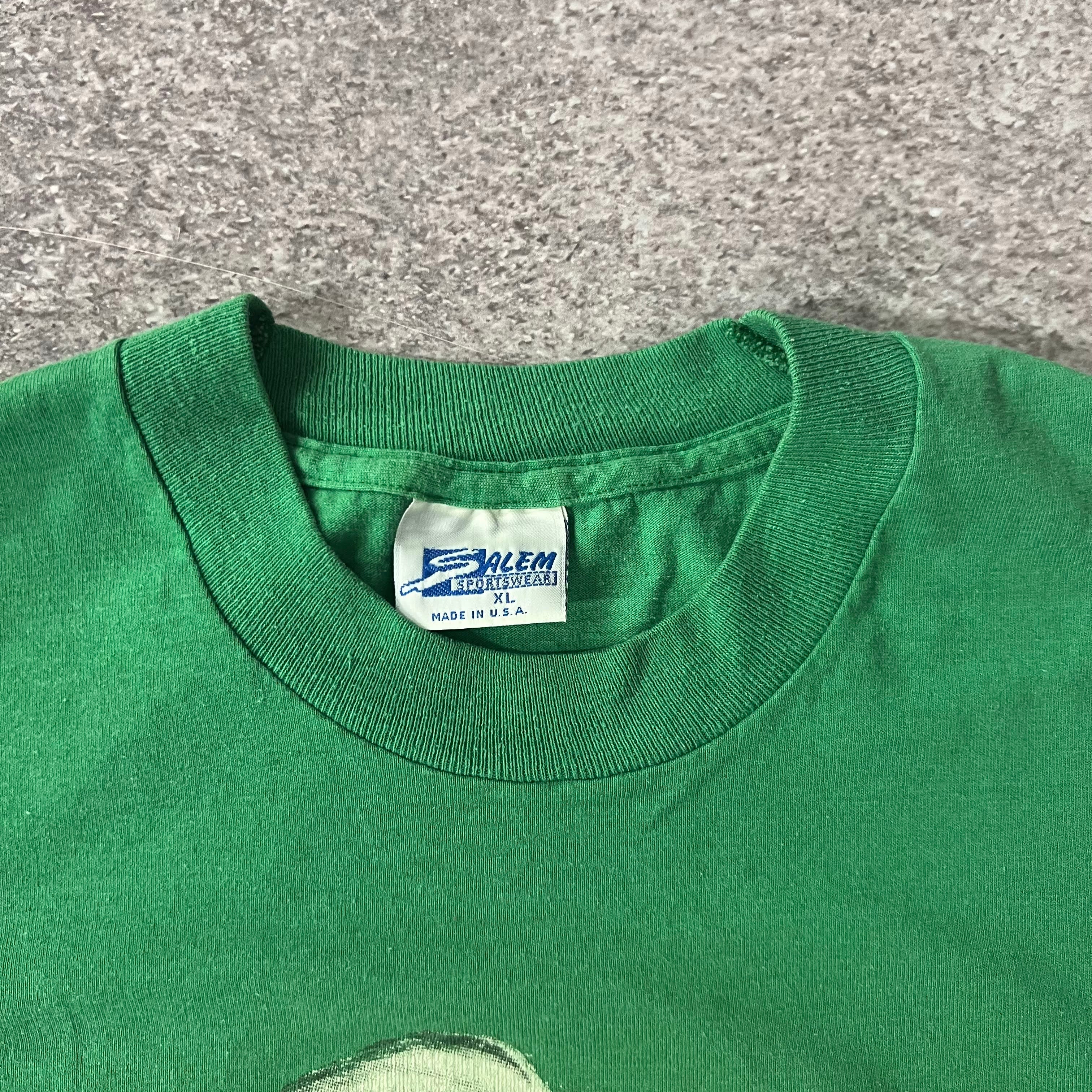 90s Boston Celtics Salem Sportswear Back Graphic Single Stitch Tee XL