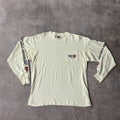 Y2K Harley Davidson White Big Logo Long Sleeve Tee XL