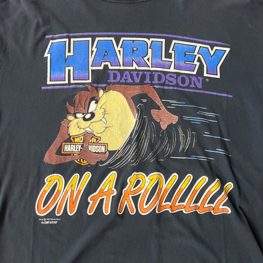 90s Harley Davidson Worn In Long Sleeve Tee L