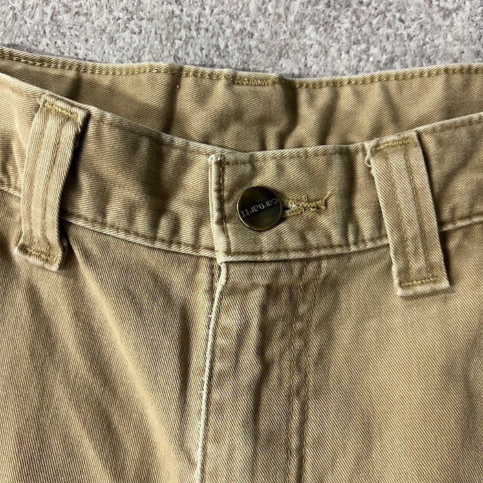 2010s Carhartt Workwear Faded Relaxed Tan Vintage Pants 34x30