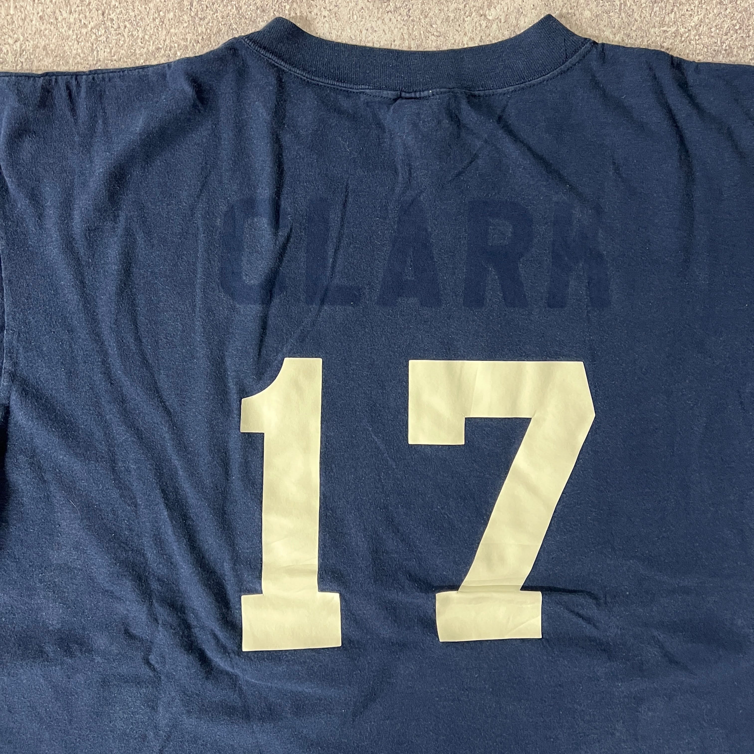 90s Waves College Cracked Print Tee XL