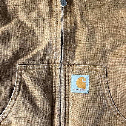 Modern Carhartt Kids Quilt Lined Workwear Outdoor Tan Jacket XXS