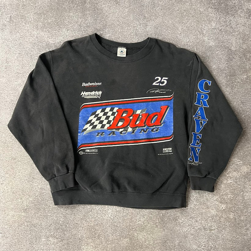 1997 Ricky Craven NASCAR Delta Big Logo Vintage Crewneck Sweatshirt L