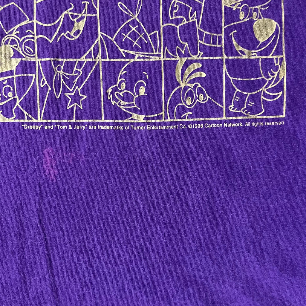 90s Jerzees Purple Big Logo Graphic Tee L