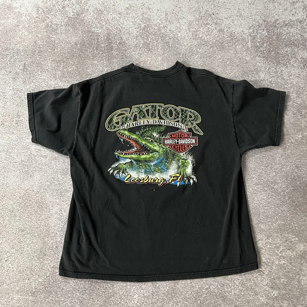 Y2K Harley Davidson Leesburg, FL Worn In Tee XL