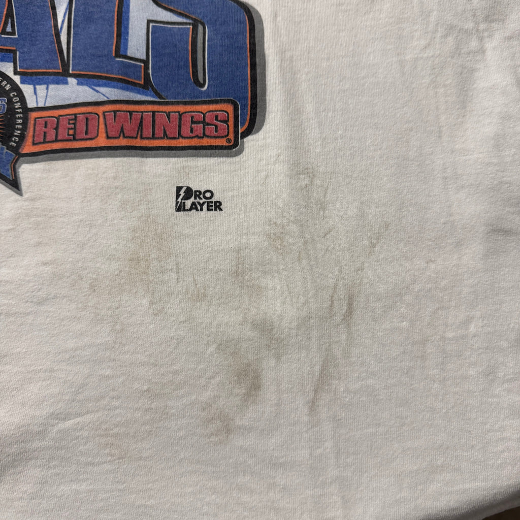 90s Avalanche vs Red Wings Salem Sportswear Big Logo Tee XXL