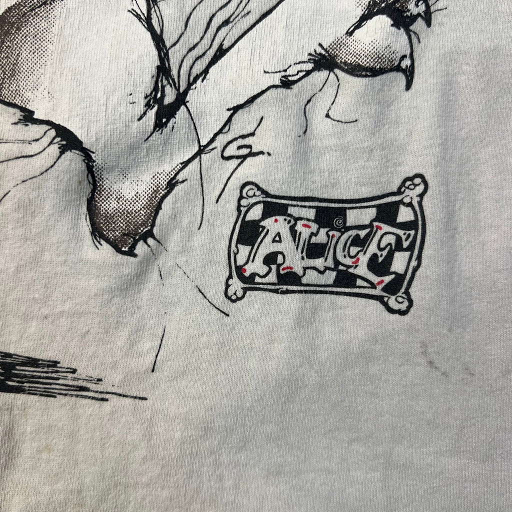 90s Andazia Alice In Wonderland White Rabbit Tee Large SS Grail