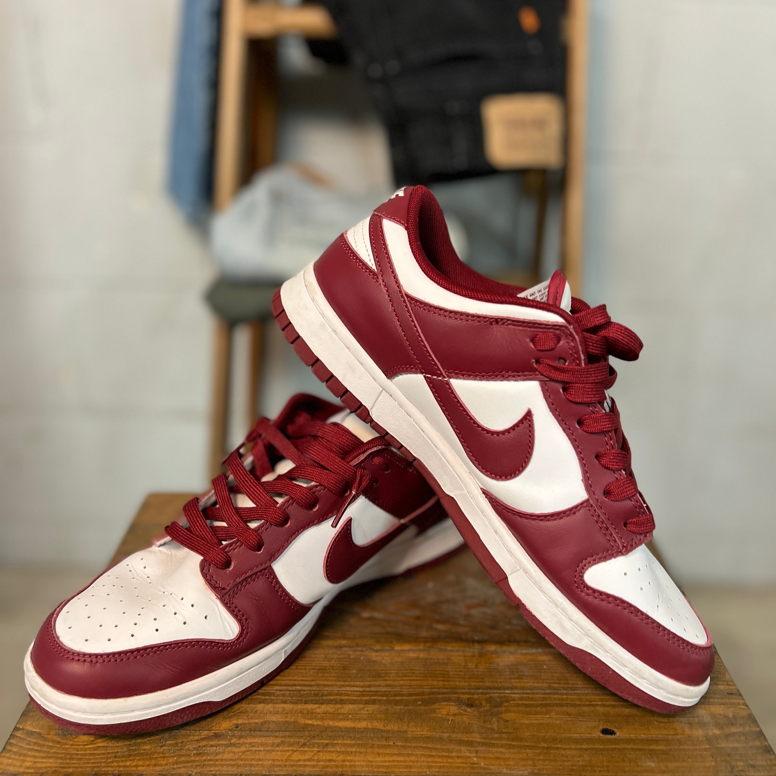2010s Nike Dunk Low "Team Red" Sneakers Men's 9.5