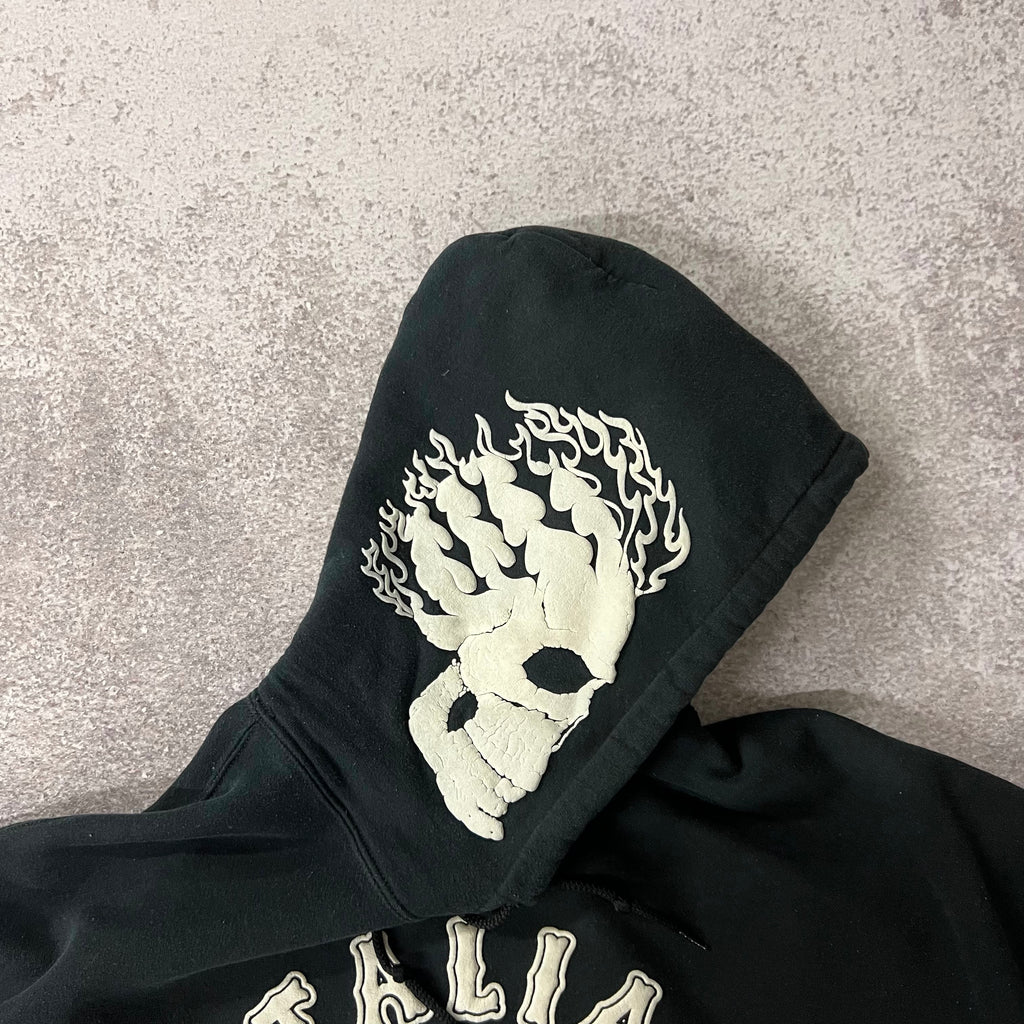Y2K Gildan Italian Cracked Print Hoodie XXL