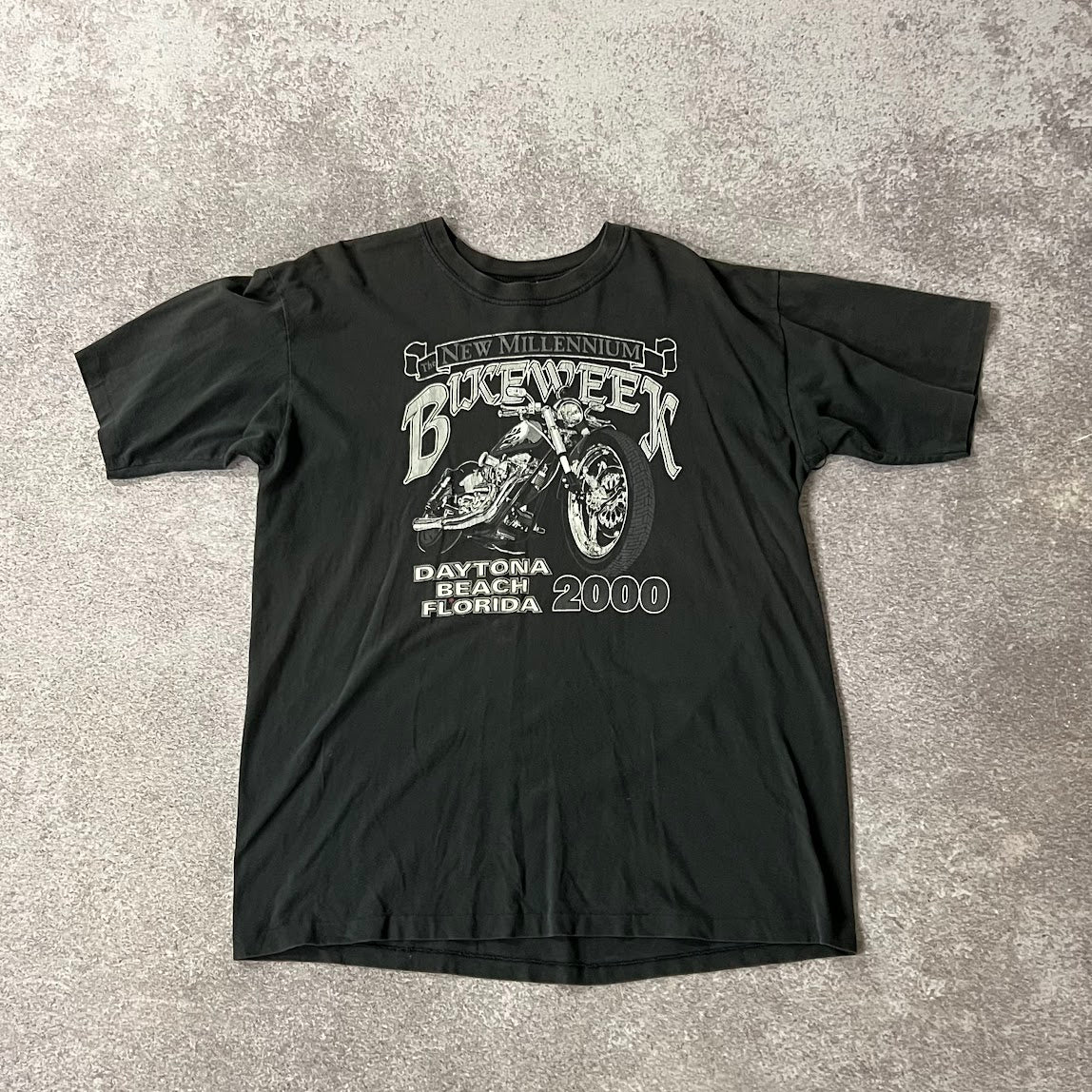 Y2K Daytona Beach, FL Worn In Tee XL