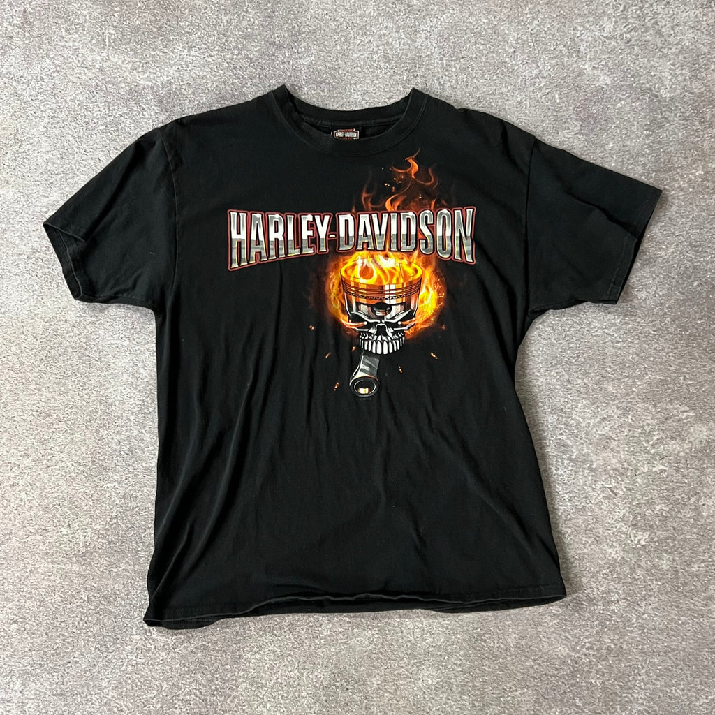 2010s Harley Davidson Palm Beach, Florida Worn In Tee L
