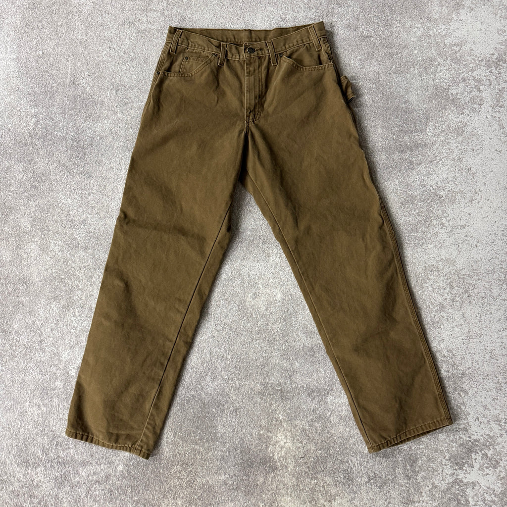 2010s Dickies Carpenter Brown Workwear Pants 32W x 32L