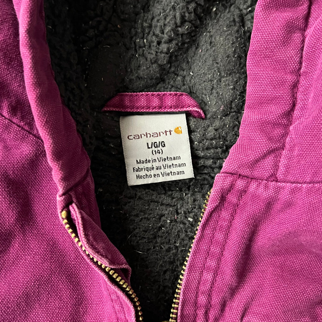 2020s Carhartt Plum Caspia Heavyweight Workwear Jacket L