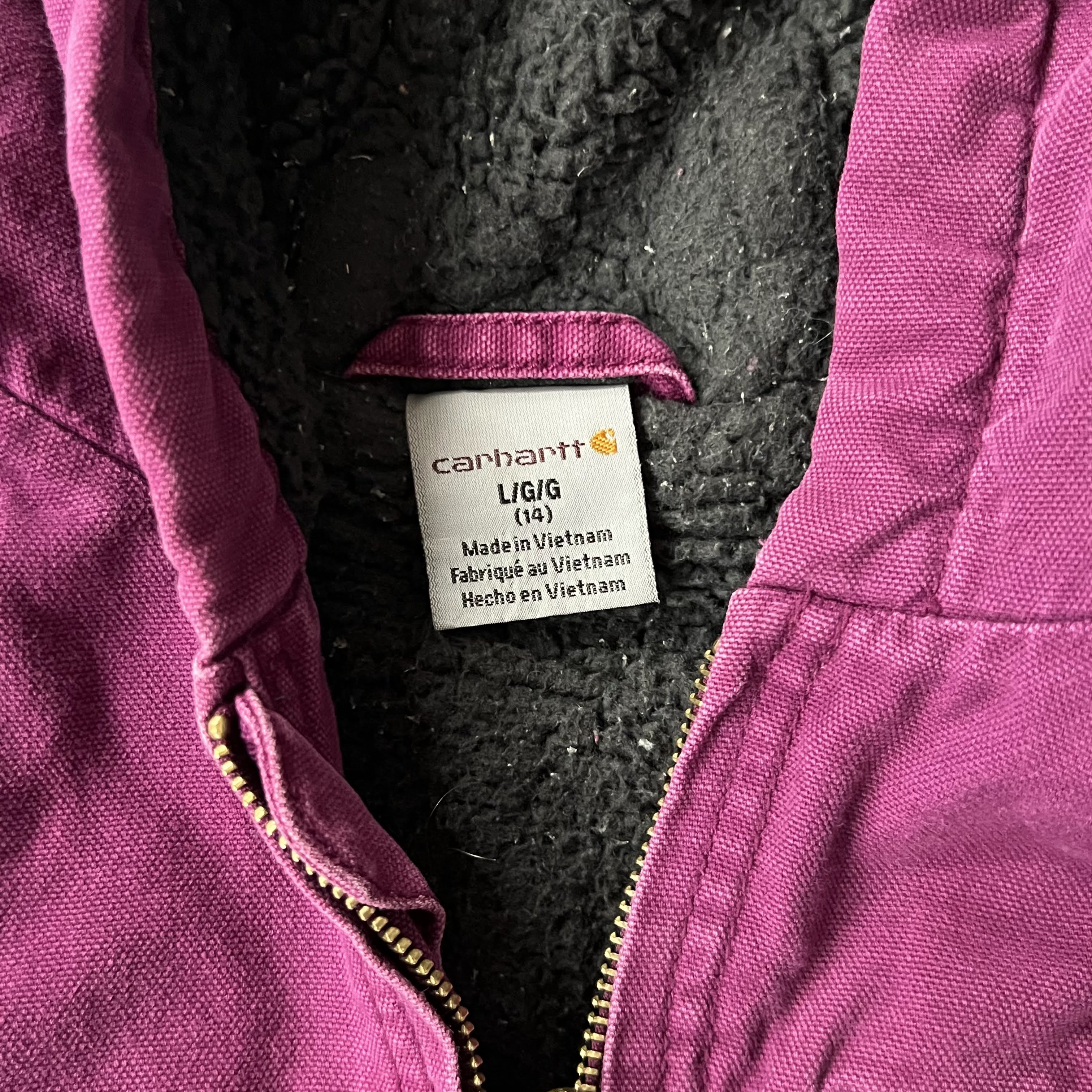 2020s Carhartt Plum Caspia Heavyweight Workwear Jacket L
