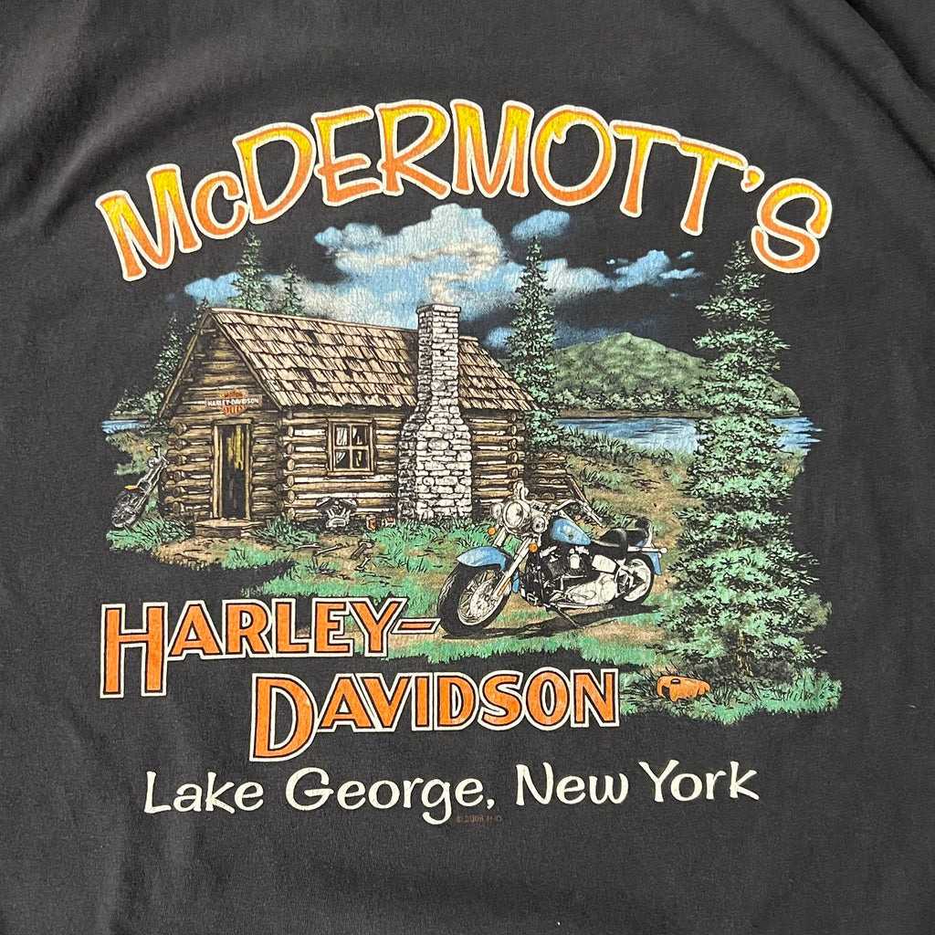 Y2K Harley Davidson Back Graphic Tee XXL