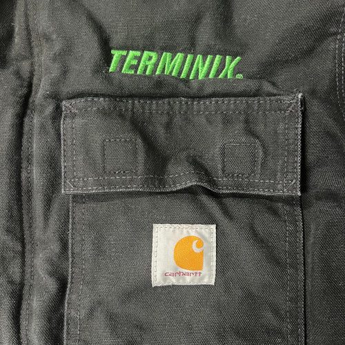 2010s Carhartt Terminix Embroidered Corduroy Collar Workwear Jacket M
