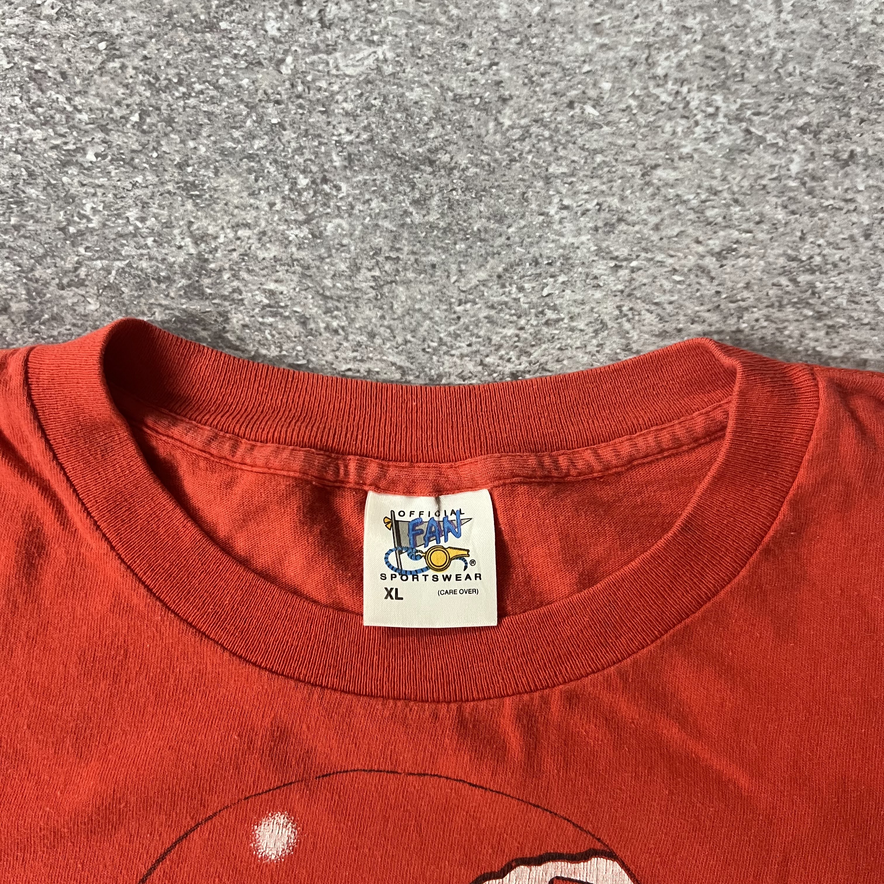 90s Kansas City Chiefs Official Fan Sportswear Big Logo Single Stitch Tee XL